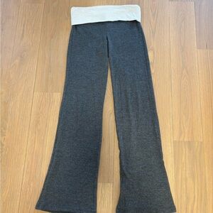 Wide-Leg Fold Over Pants. Minimal stain on fold over part.